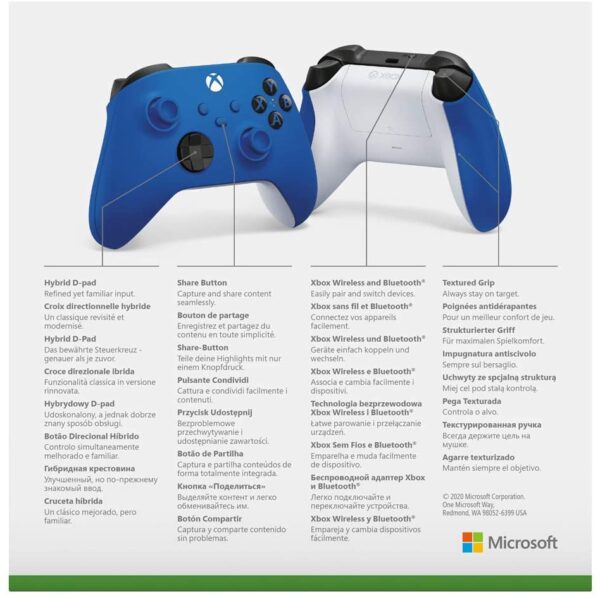 Xbox Wireless Controller - Shock Blue Xbox Series X - Image 5