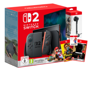 Nintendo Switch 2 Mario Kart Bundle with Cyberpunk 2077, Hitman WOA, SD Card & Switch 2 Camera