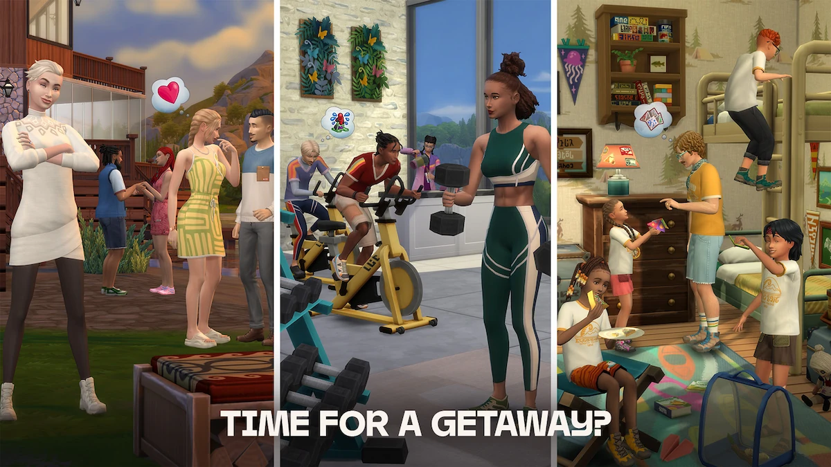 Custom Getaways in The Sims 4 Adventure Awaits
