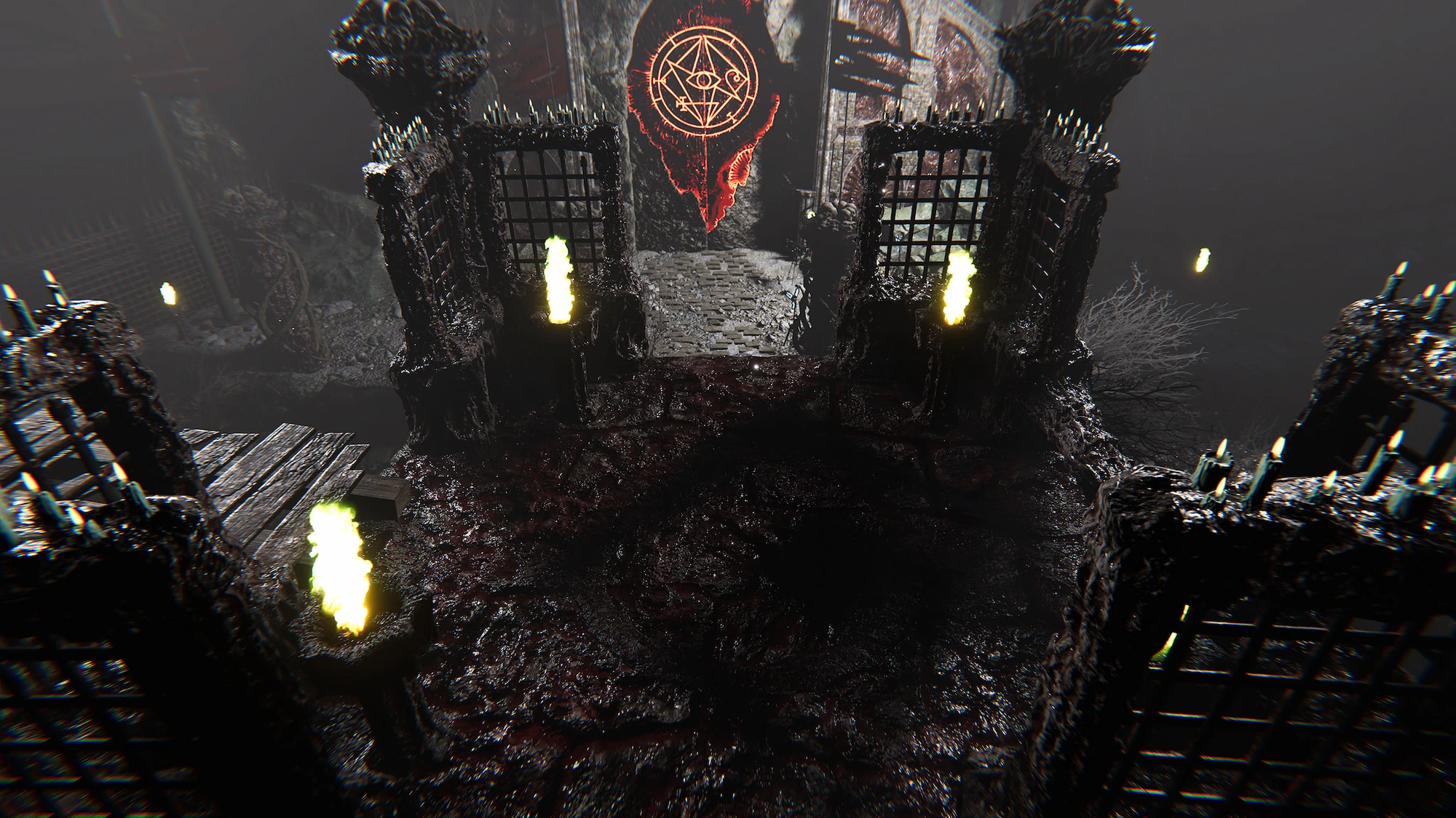 Dark Atlas Infernum stealth and survival gameplay