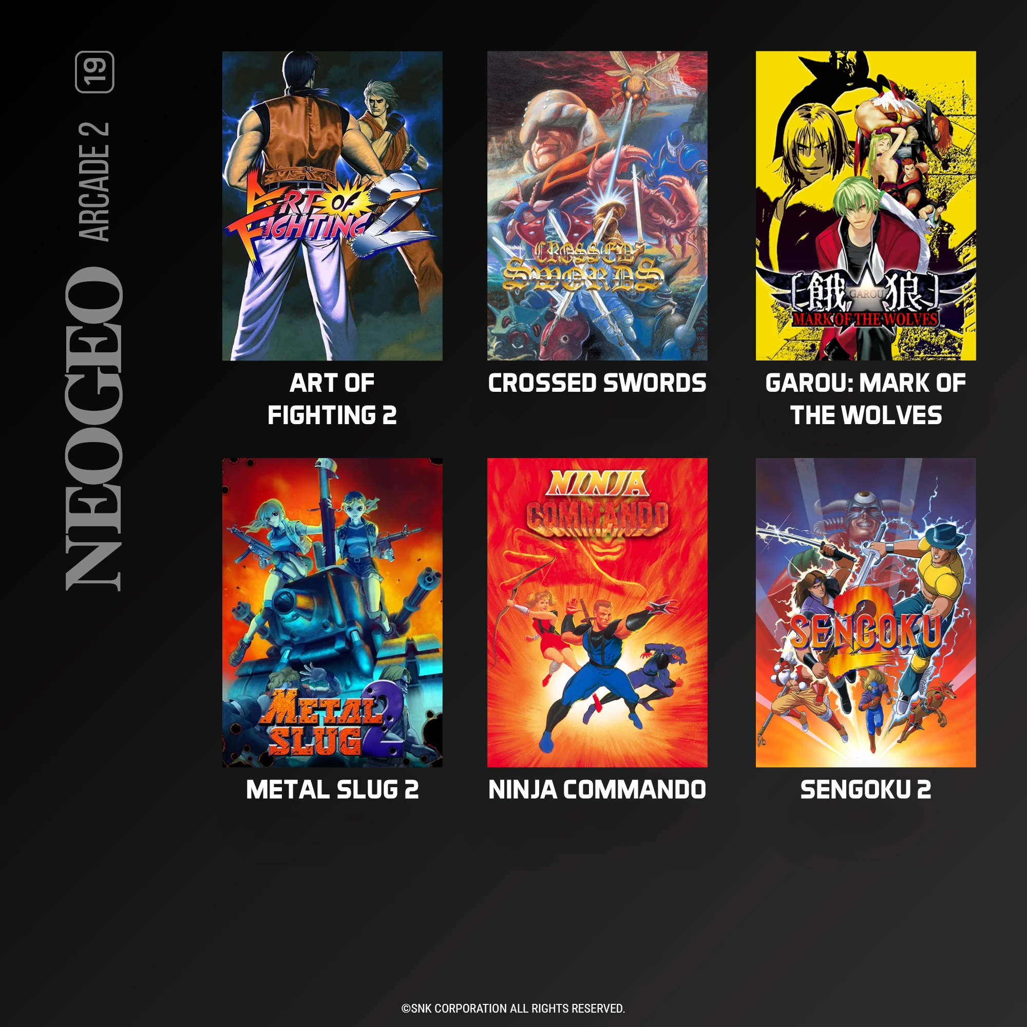 NEOGEO Arcade 2 collection for Evercade