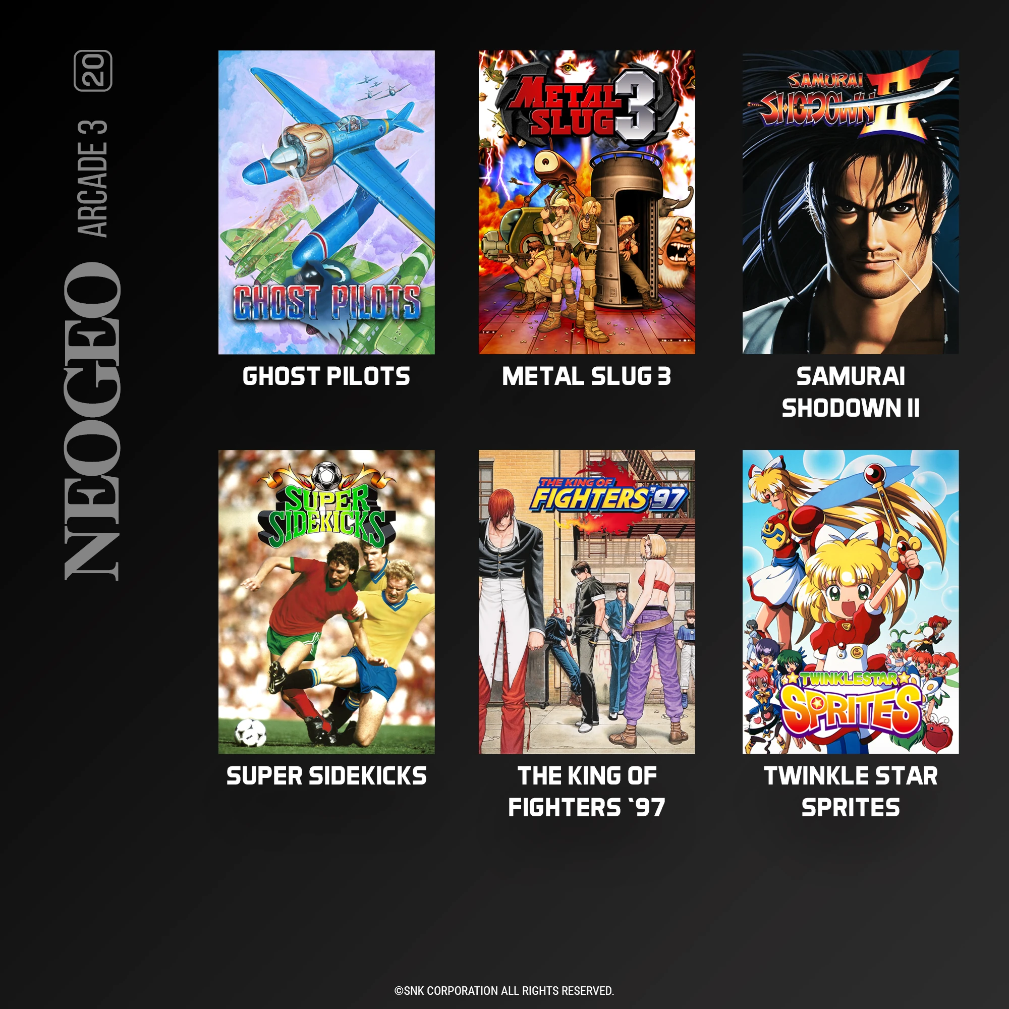 NEOGEO Arcade 3 Evercade collection overview