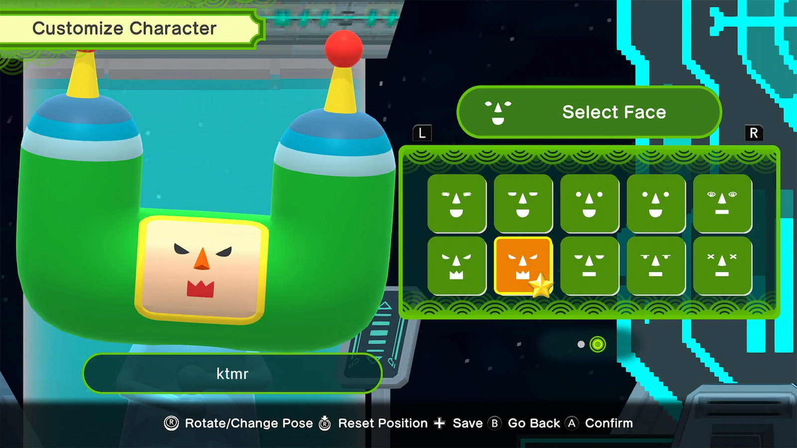 Once Upon a Katamari character customization options
