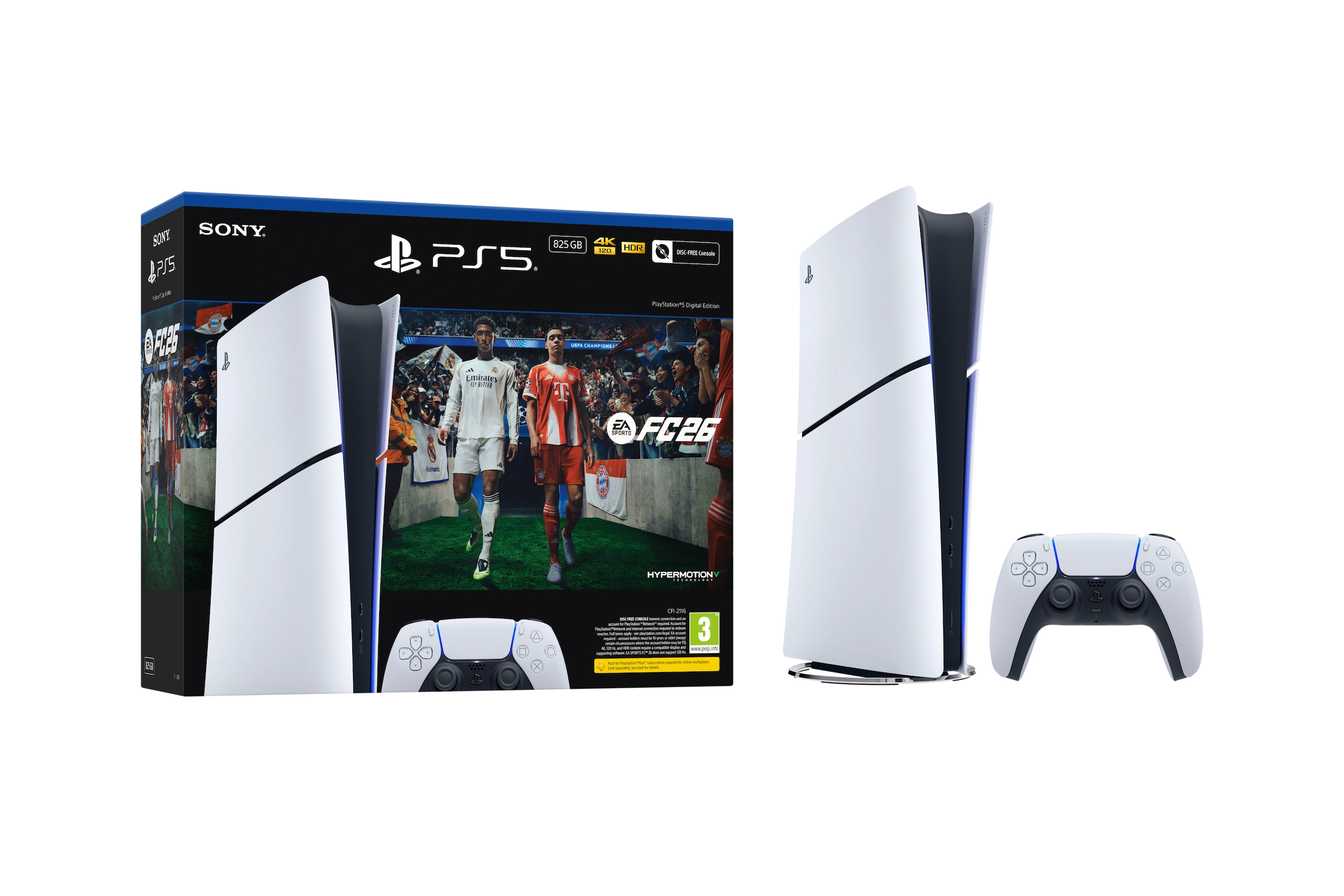 PlayStation 5 Digital Edition EA SPORTS FC 26 Bundle console and game