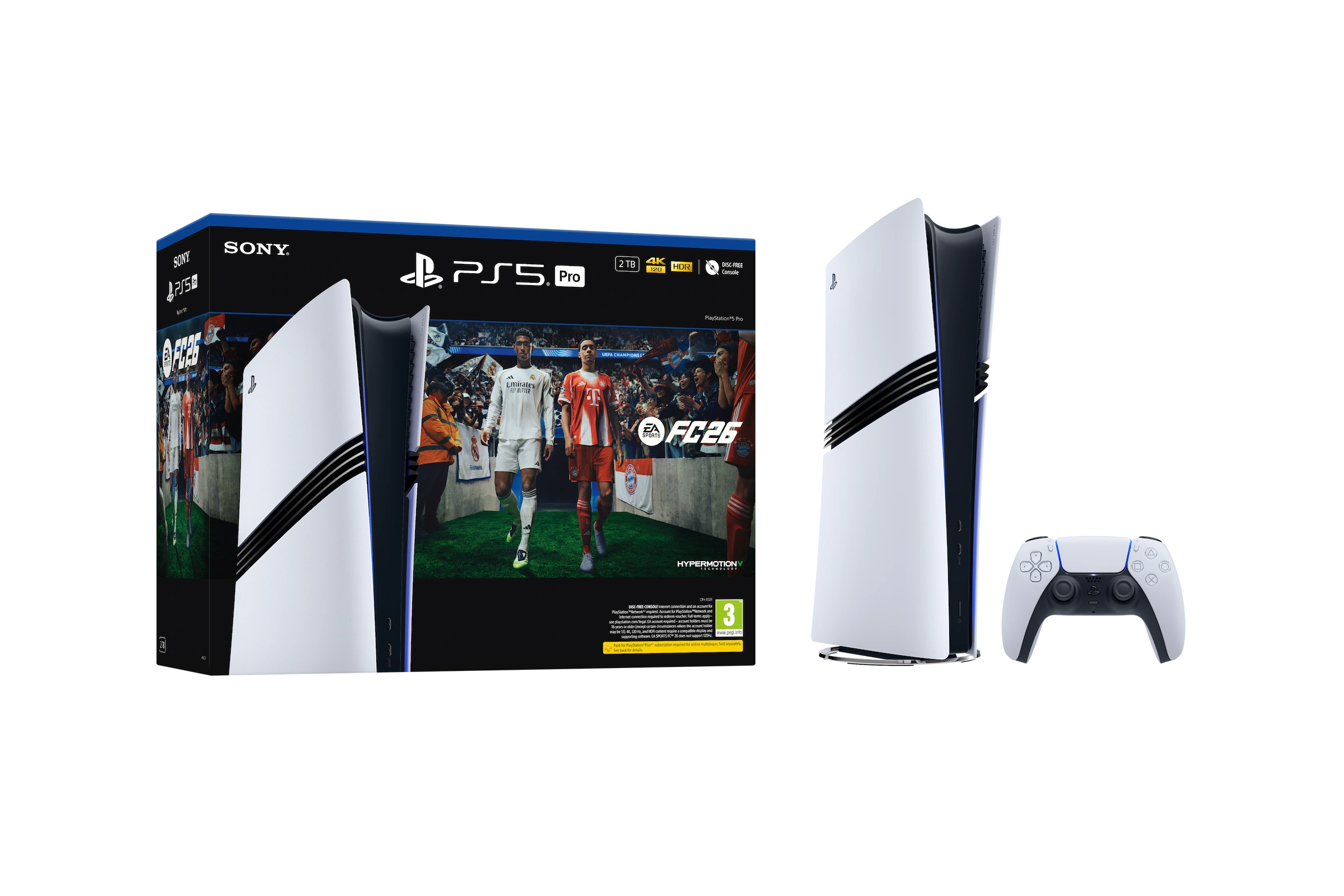 PlayStation 5 Pro EA SPORTS FC 26 Bundle console and game