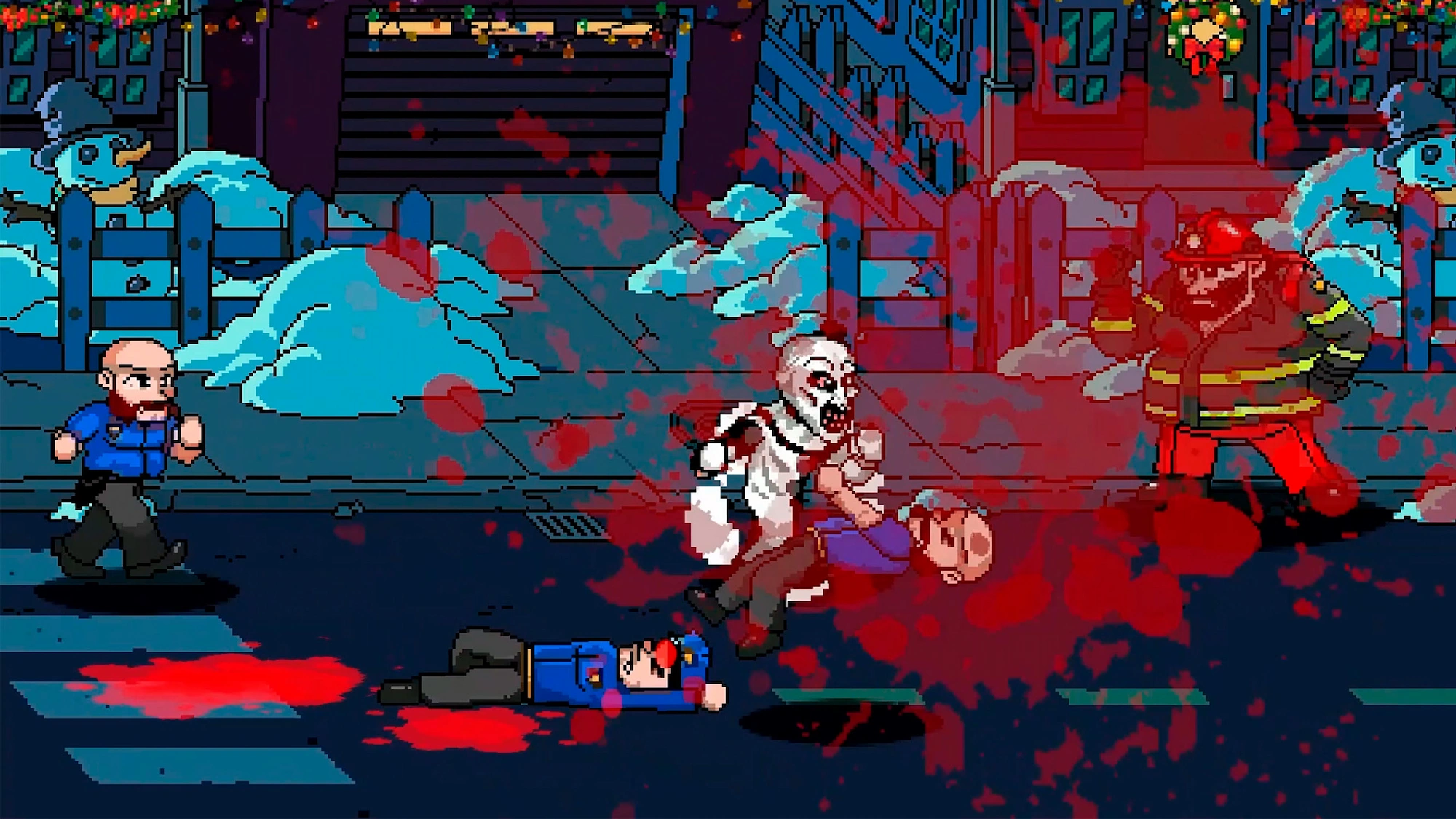 Terrifier The ArtCade Game pixel carnage gameplay screenshot